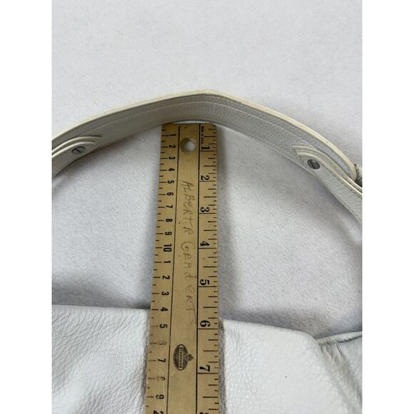 Sigrid Olsen 100% Leather Boho‎ Purse White Hobo Shoulder - Picture 7 of 11